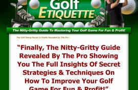 Golf Etiquette. Golfing Course.